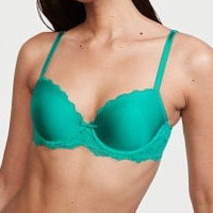 NEW NWOT, DREAM ANGELS Lightly-Lined Lace Demi Bra ,ST 11199381